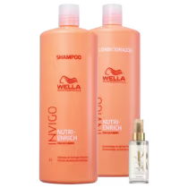 Imagem do produto Kit Wella Professionals Nutri Enrich Sh 1L + Cond 1L + Oil Reflections Light 100ml