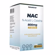 Imagem do produto NAC 800mg 60 Cápsulas - N-Acetil L-Cisteina - Nac