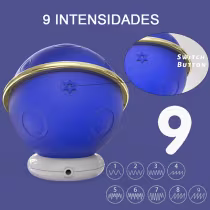 Imagem do produto Planet S-Hande Estimulador e Sugador de Clitóris Planetinha 6,6cm x 5,8cm 9 Intensidades Recarregável Azul