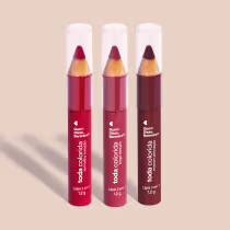 Imagem do produto Combo Lápis Multifuncional 3 Em 1 Toda Colorida: Bege Atração 1,2g + Marrom Animação 1,2g + Vermelho Coração 1,2g