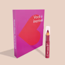 Imagem do produto Combo Presente: Lápis Multifuncional 3 Em 1 Bege Atração Toda Colorida 1,2g + Cartão Presenteável