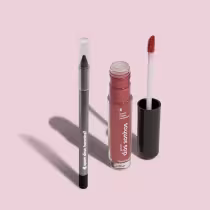 Imagem do produto Combo Lápis Olhos Pretuco 1,2g + Gloss Labial Marrom Nude 4ml