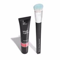 Kit Quem Disse, Berenice? Pincel Super Denso & Blush +Glow Rosa Rosalix, 2 produtos.