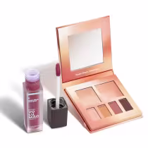 Imagem do produto Combo Paleta de Maquiagem Multifuncional Nude 7g + Batom Líquido Rosa Roseli 5,5ml