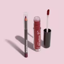 Imagem do produto Combo Brown: Batom Líquido Marrom 4ml + Lápis de Olho Marrom 1,1g + Caixa de Presente