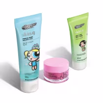 Imagem do produto Combo Rotina Poderosa QDB As Meninas Super Poderosas:Gel de Limpeza Facial 100g + Hidratante Facial 40ml + Hidratante Labial 9g