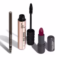 Imagem do produto Combo Make Básica: Máscara Big Bang 10g + Lápis Esfumador Pretô 200mg + Batom Rosa 223 Cremoso 3,8g