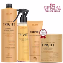 Imagem do produto Trivitt - Shampoo 1L + Condicionador + Fluído para Ondas + Hidratação 500g