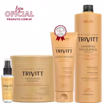 Imagem do produto Trivitt - Condicionador + Hidratação 500g + Reparador de Pontas + Shampoo 1L