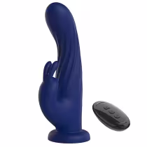 Imagem do produto Vibrador de ponto G com estimulador de clítoris e rotação recarregável - RCT