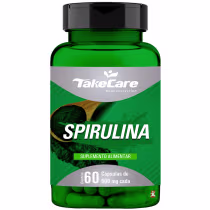 Imagem do produto SPIRULINA ARTHROSPIRA PLATENSIS 500MG SUPER ALIMENTO 60 CÁPSULAS - TAKE CARE