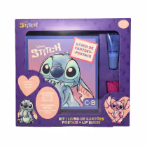 Imagem do produto Kit Livro Cartões Postais + 2 Lip Shines Stitch Disney