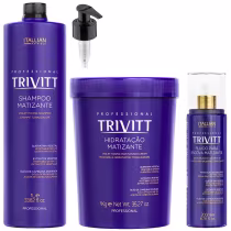 Imagem do produto KIT SHAMPOO MATIZANTE 1 L HIDRATAÇÃO E FLUIDO MATIZANTE TRIVITT