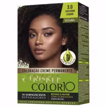 Imagem do produto TRISKLE TINTA KIT COLOR10 COR:3.0 CASTANHO ESCURO