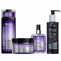 Imagem do produto Kit Truss Blond Revolution - Shampoo 300ml + Máscara 180g + Finalizador 100ml + Hair Protector 250ml