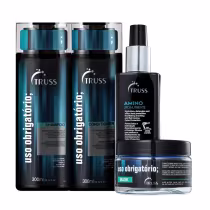 Kit TRUSS Uso Obrigatório + Amino Quarteto, 4 produtos.