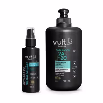 Imagem do produto Combo Vult Cabelos Day After: Creme de Pentear Hidradefinição Ondulados 300ml + Leave-In Spray 10 em 1 Recarga de Hidratação 100ml