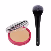 Kit Vult Pincel Ultra HD + Pó Compacto Matte Cor V430, 2 produtos.
