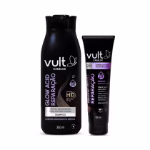 Imagem do produto Combo Vult Glow Acid Reparação: Shampoo 350ml + Creme Capilar 100ml