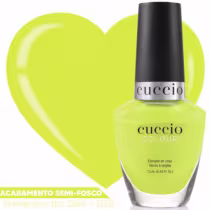 Esmalte Cremoso Cuccio Brasil Colour Semi-Fosco Amarelo/Verde Dancing in The Dark 1320 13ml.