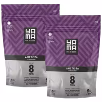 Imagem do produto Kit 2 Pó Descolorante Ametista Profissional 8 Tons Efeito Rápido Yama Refil 300