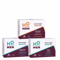 Imagem do produto Kit 3 Sabonetes Linha Ho Men Confort Protect e Sport