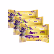 Imagem do produto 3 Un Sabonete em Barra Vegetal La Flore Lavanda 150g