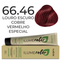 Imagem do produto ILUME COLOR PLANCTON - 66.46 LOURO ESCURO COBRE VERMELHO ESPECIAL