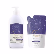 Imagem do produto Combo Cuide-se Bem Boa Noite: Loção Desodorante Hidratante 400ml + Refil 400ml