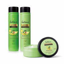 Imagem do produto Combo Cabelos Nutridos Instance Abacate e Oliva: Shampoo 300ml + Condicionador 300ml + Máscara Capilar 200g