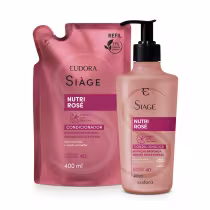 Imagem do produto Combo Siàge Nutri Rose: Condicionador 400ml + Refil 400ml