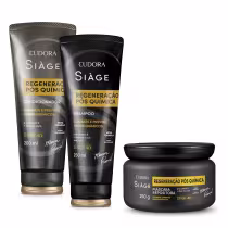 Imagem do produto Combo Siàge Regeneração Pós Química: Shampoo 250ml + Máscara 250g + Condicionador 200ml