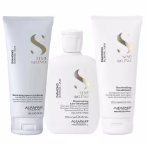Imagem do produto Kit Alfaparf Semi Di Lino Diamond - Shampoo 250ml + Condicionador 200ml + Leave in 200ml