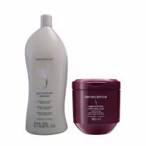 Imagem do produto Kit Senscience Silk Moisture Shampoo 1 Litro + Inner Restore Máscara 500ml