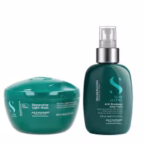 Imagem do produto Kit Alfaparf Semi Di Lino Reconstruction - Máscara Suave 200ml + Fluído 125ml