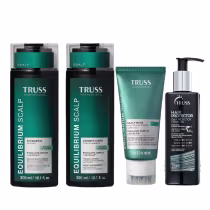 Imagem do produto Kit Truss Equilibrium Scalp - Shampoo 300ml + Condicionador 300ml + Máscara 150g + Hair Protector 250ml