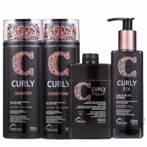 Imagem do produto Kit Truss Curly - Shampoo 300ml + Condicionador 300ml + Leave-In Twist 650ml + Leave-In Fix 250ml