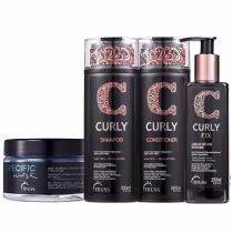 Imagem do produto Kit Truss Curly - Shampoo 300ml + Condicionador 300ml + Leave-in Fix 250ml + Máscara Specifc 180g