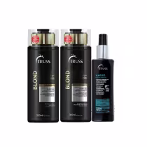 Imagem do produto Kit Truss Blond - Shampoo 300ml + Condicionador 300ml + Finalizador Amino 225ml