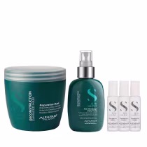 Imagem do produto Kit Alfaparf Semi Di Lino Reconstruction - Máscara 500ml + Fluído 125ml + 3x Ampola 13ml