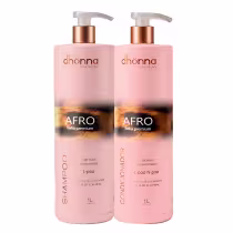 Imagem do produto Duo Shampoo e Condicionador Afro 1L - Dhonna | Nutrição e Hidratação para Cachos e Crespos