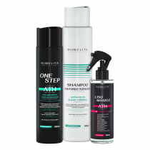 Imagem do produto Kit Realinhamento One Step 300ml + Shampoo Antirresíduo + Spray Liso Mágico