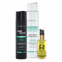 Imagem do produto Kit Realinhamento One Step 300ml + Shampoo Antirresíduo + Resistent Oil 60ml