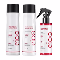 Imagem do produto Kit Eico Pro Tratamento Obrigatório - Shampoo 300ml + Condicionador 300ml + Fluido 200ml