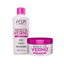 Imagem do produto Kit Shampoo e Máscara Banho de brilho - Felp