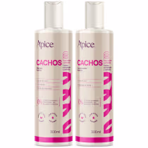 Imagem do produto Kit Apice Cachos Shampoo e Condicionador Nova Fragrância Limpeza Suave Hidratação Capilar 300