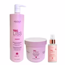 Imagem do produto Kit Arvensis Tec Liss - Shampoo 1L + Máscara 500g + Spray Finalizador 120ml