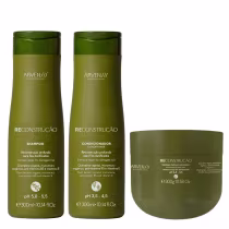 Imagem do produto Kit Arvensis Reconstrução - Shampoo 300ml e Condicionador 300ml e Máscara 300ml