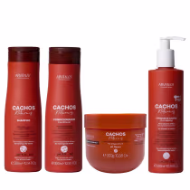 Imagem do produto Kit Arvensis Professional Cachos Naturais - Shampoo & Condicionador 300ml + Ativador 300ml + Geleia Alta Fixação 300g