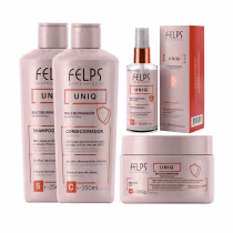 Imagem do produto Kti Felps Uniq 6 em 1 — Shampoo 250ml + Condicionador 250ml + Máscara 300ml + Sérum Noturno 50ml